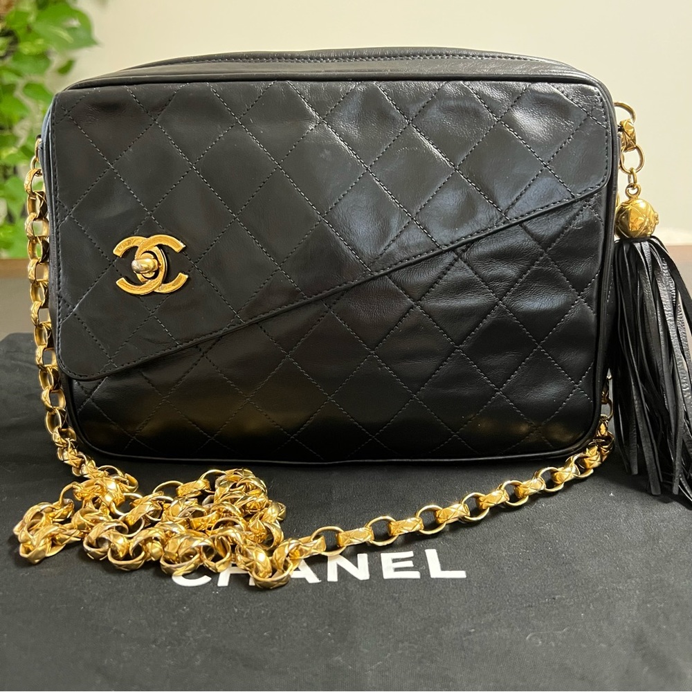 Authentic*RARE 1994 Chanel Camera Bag with Bijoux chain